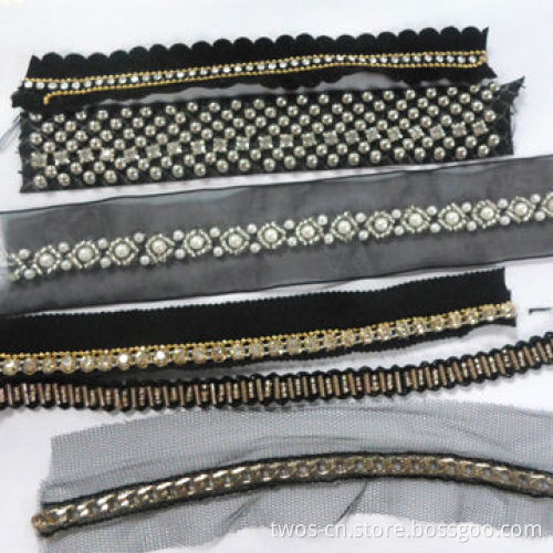 Lace Tape, Fancy Design, with Chains or Pearls to Go
